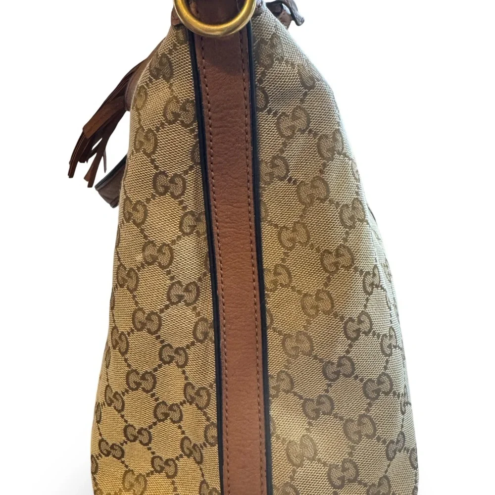 SOLD SOLD SOLD Gucci Rania Top Handle Stripe tassel - Picture 5 of 10